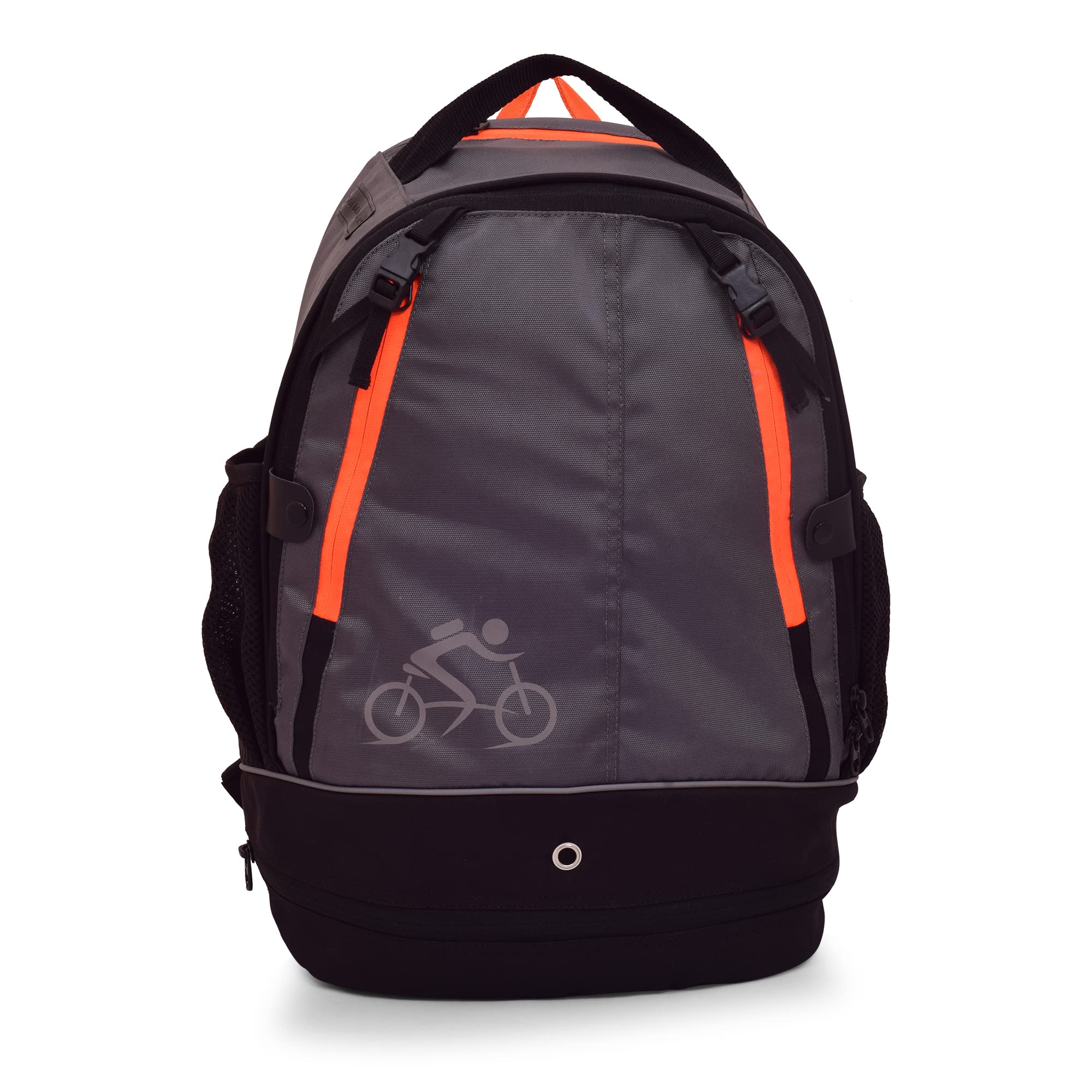 GR GOLDEN RIDERS 27L Waterproof Bicycle Backpack Satchel - Lightweight Cycling Commuter Bag for Men & Women - Perfect for Bike Rides, Hiking, Travel & Outdoor Adventures (Grey)