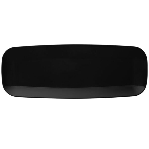 Organic Black Rectangle Serving Tray Set of 2 - 17.5