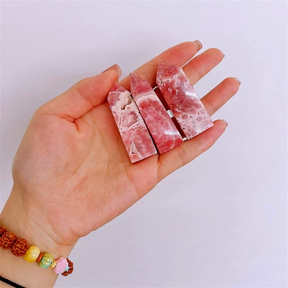 Natural Rhodochrosite Crystal Obelisk Point Tower - Healing Stone for Meditation, Reiki & Home Decor - 1pc Mineral Specimen for Spiritual Healing & Positive Energy