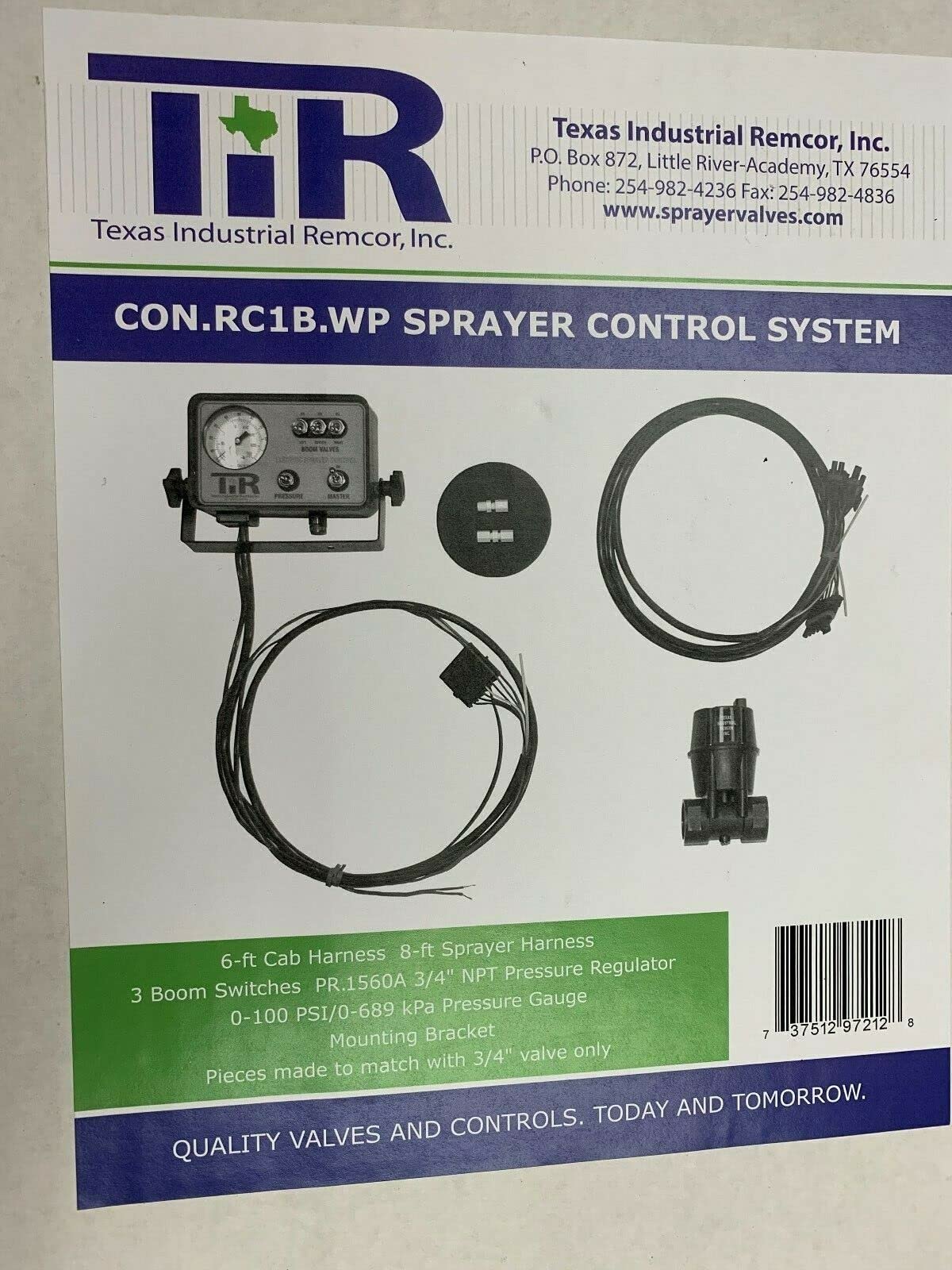 3 Boom Gauged Sprayer Control System - CON.RC1B.WP | Precision Agricultural Spraying for Farms & Vineyards | Durable & Weatherproof Design