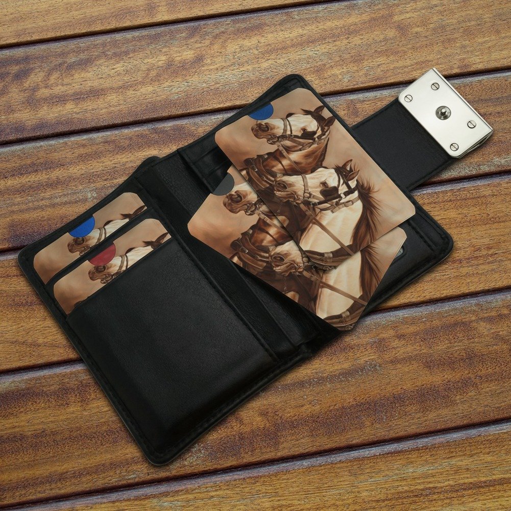 Premium RFID Blocking Wallet Sleeves Set of 4 - Credit Card Protector for Horses & Driving Harness Team | Secure Contactless Payment Protection for Equestrian Events, Travel & Daily Use