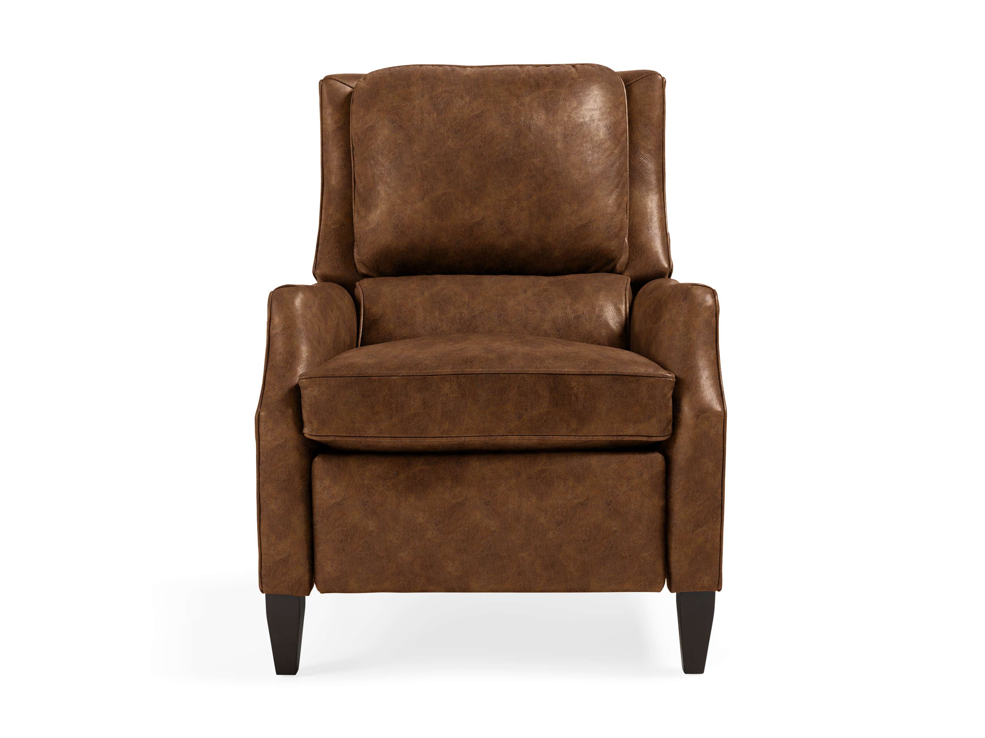Premium Genuine Leather Recliner Chair with Padded Cushions - Comfortable Living Room Furniture for Relaxing & Watching TV - Modern Home Theater Seating for Living Spaces