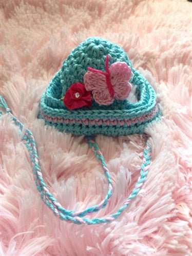 Stylish Baby Blue Couture Knit Hat for Women - Soft Winter Beanie for Cold Weather & Outdoor Activities