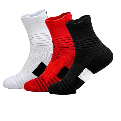 3 Pack White/Black/Red