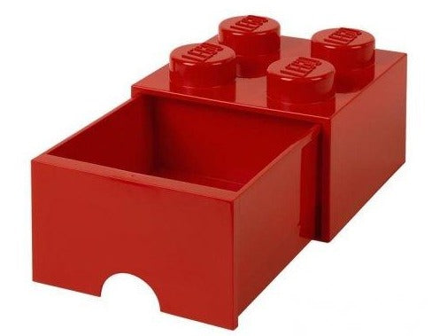 LEGO Storage Drawer Organizer - 4 Drawer Plastic Bin for Toy Bricks & Building Blocks - Perfect for Kids' Room, Playroom & Classroom Organization