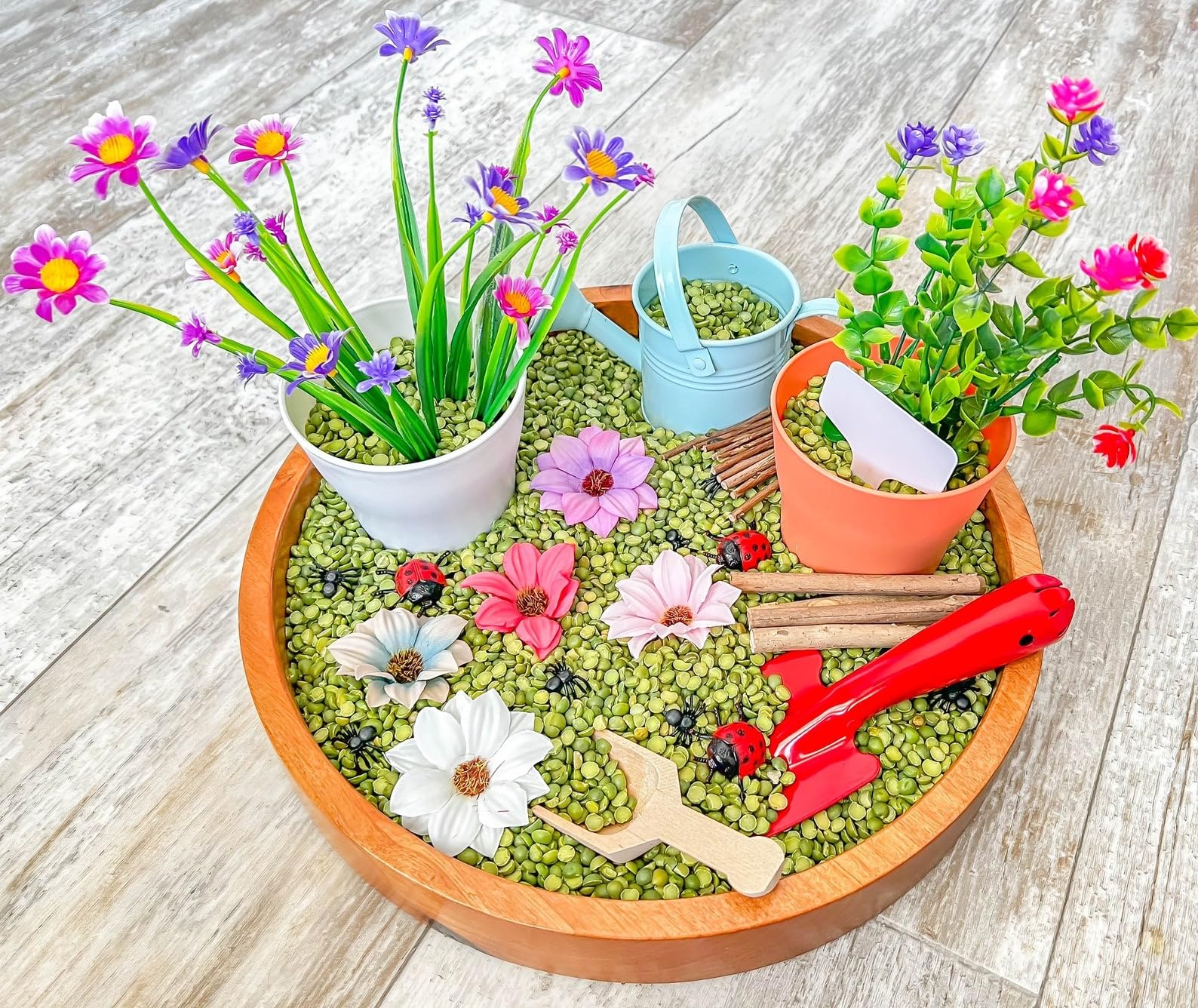 Montessori Sensory Bins for Kids - Gardening Themed Sensory Toys for Preschoolers | Educational Learning Activities for Toddlers & Classroom Play