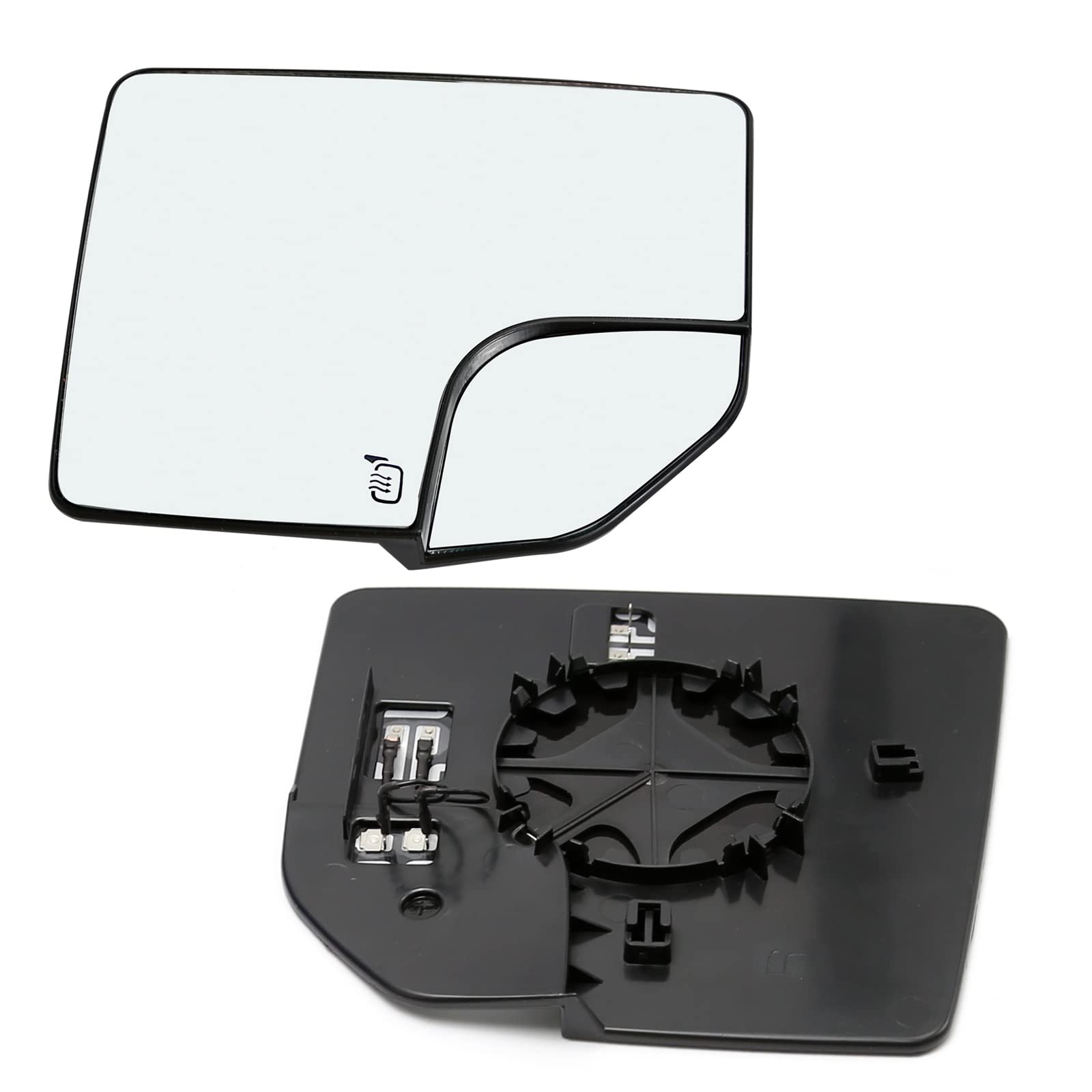 Heated Blind Spot Convex Mirror Replacement for Ford F150 2015-2020 - Passenger Side Rear View Mirror Glass with Defrost Function - Perfect for Winter Driving & Enhanced Safety