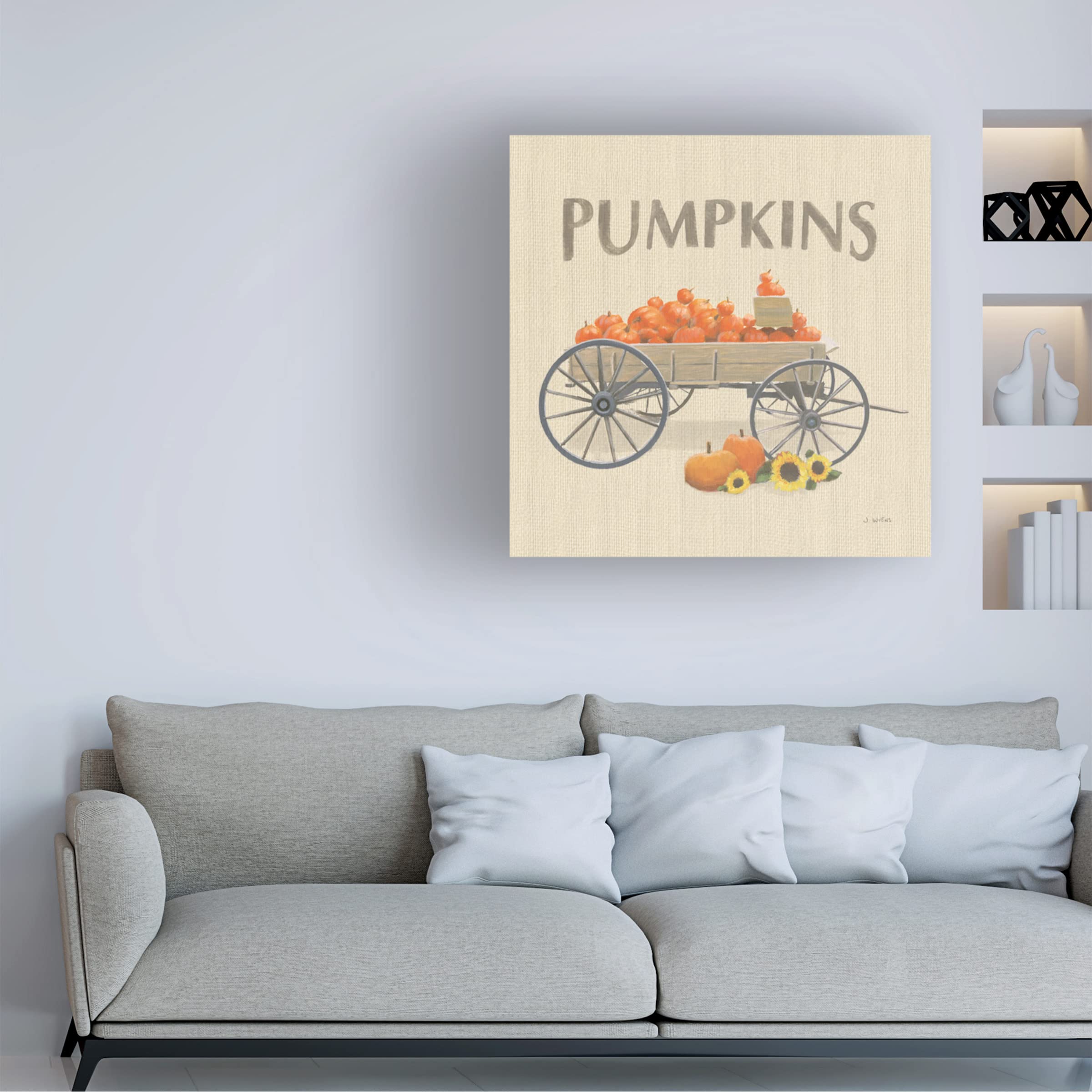 James Wiens 'Heartland Harvest Moments IV' Canvas Wall Art Print - Countryside Landscape Painting for Living Room, Bedroom & Office Decor