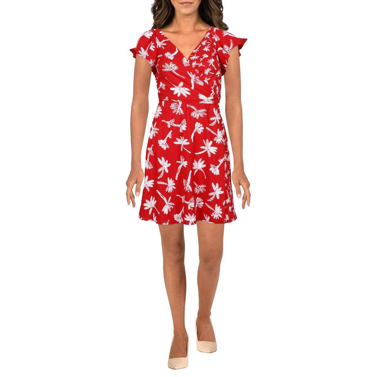French Connection Women's Printed Wrap Dress for Work & Party