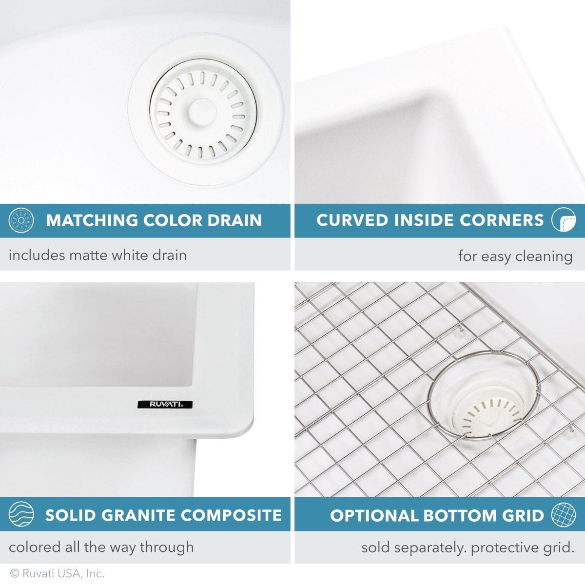 33 x 22 Inch Dual Mount Granite Composite Double Bowl Kitchen Sink - Perfect for Modern Farmhouse, RV, and Small Space Kitchen Remodels