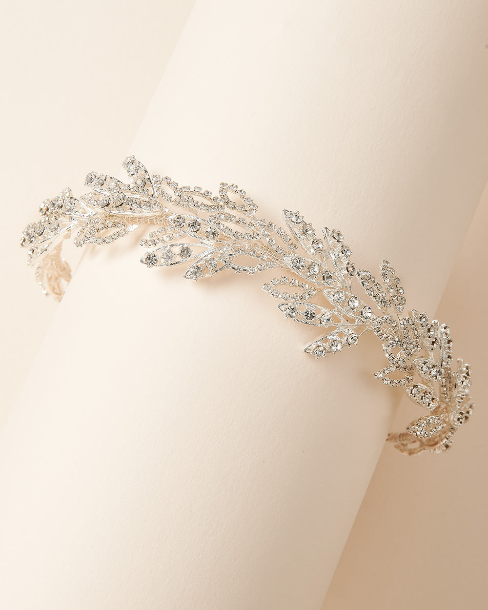 Elegant Taryn Bridal Headband for Wedding - Sparkling Rhinestone Hair Accessory for Bride, Bridesmaids, and Special Occasions