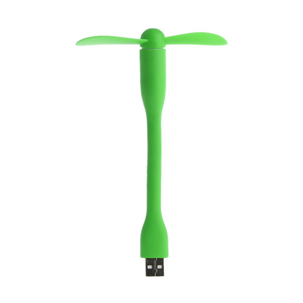 JTQYFI USB Cooling Fan - Portable Mini USB Fan with LED Light for Laptop, Smartphone, PC - Flexible Adjustable Desktop Cooling Fan for Home, Office, Travel Use