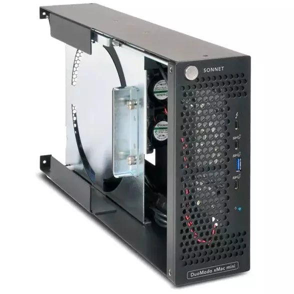 Sonnet DuoModo xMac mini Echo III Rackmount System - Secure Rack Mount Enclosure for Mac Mini with Cooling Fans | Perfect for Studio, Server Room & Data Center Installations