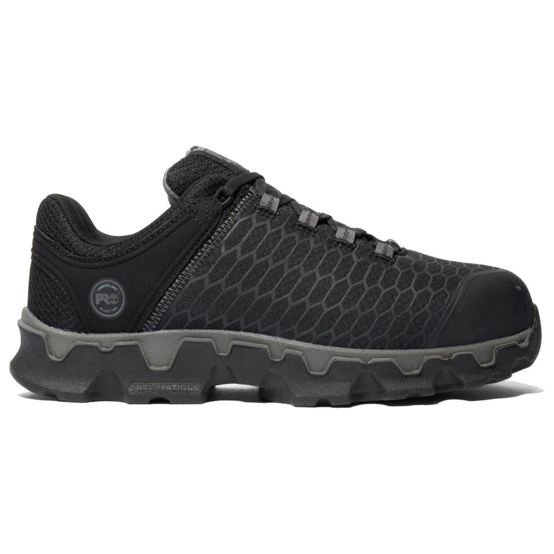 Powertrain Sport Alloy Toe Work Shoes SD35 - Black Safety Shoes for Men, Lightweight & Comfortable for Construction, Warehouse & Industrial Work