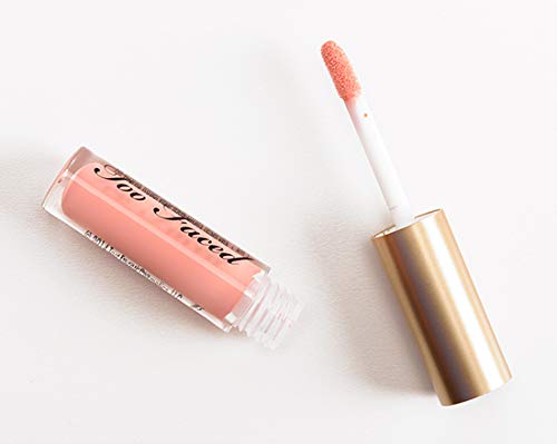Too Faced Lip Gloss - Naked Dolly (Purse Size) | Plumping, Shiny & Non-Sticky Formula for Everyday Wear & Special Occasions