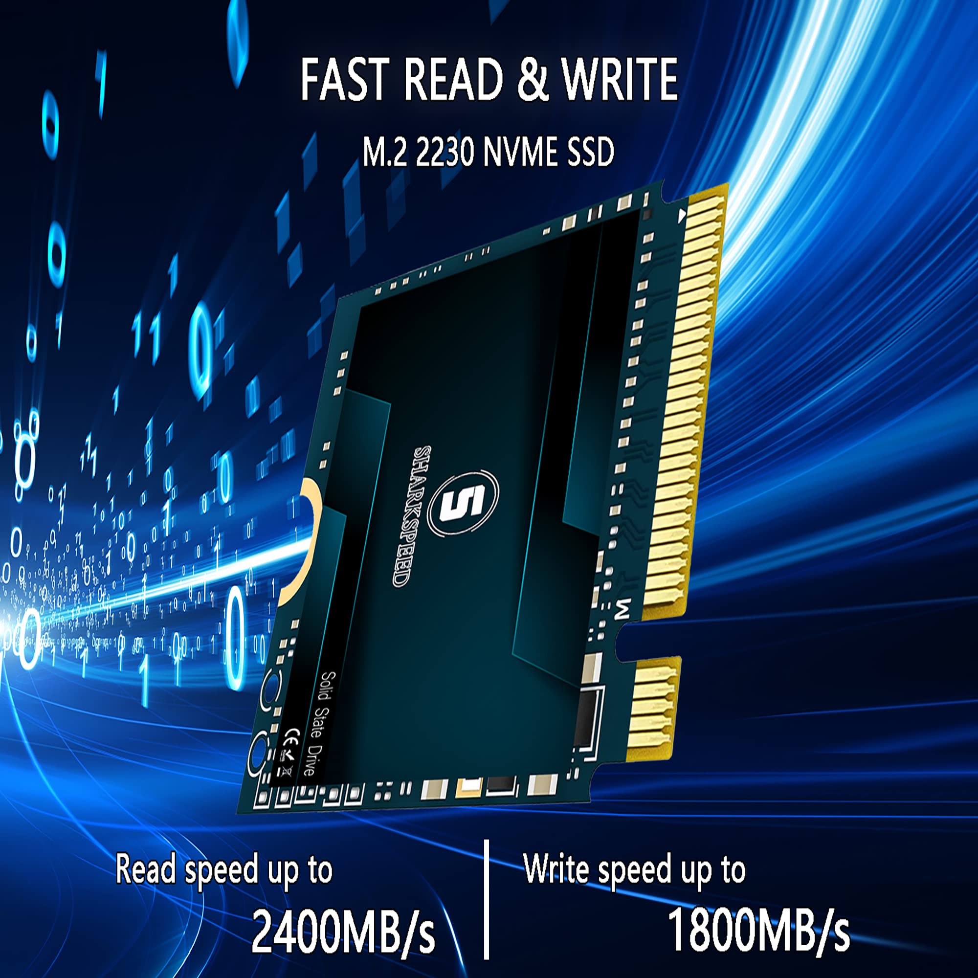 1TB M.2 2230 NVMe PCIe Gen3 x4 SSD Internal Solid State Drive - Compatible with Steam Deck, Microsoft Surface Pro 7/8+/X, Laptop 3/4/Go, Book 3 & Ultrabooks - High-Speed Storage for Gaming, Work & Travel