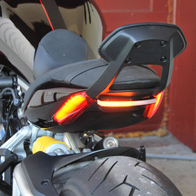 Ducati XDiavel LED Rear Turn Signals with Backrest - Compatible 2016 to Present Models - Perfect for Motorcycle Safety & Customization