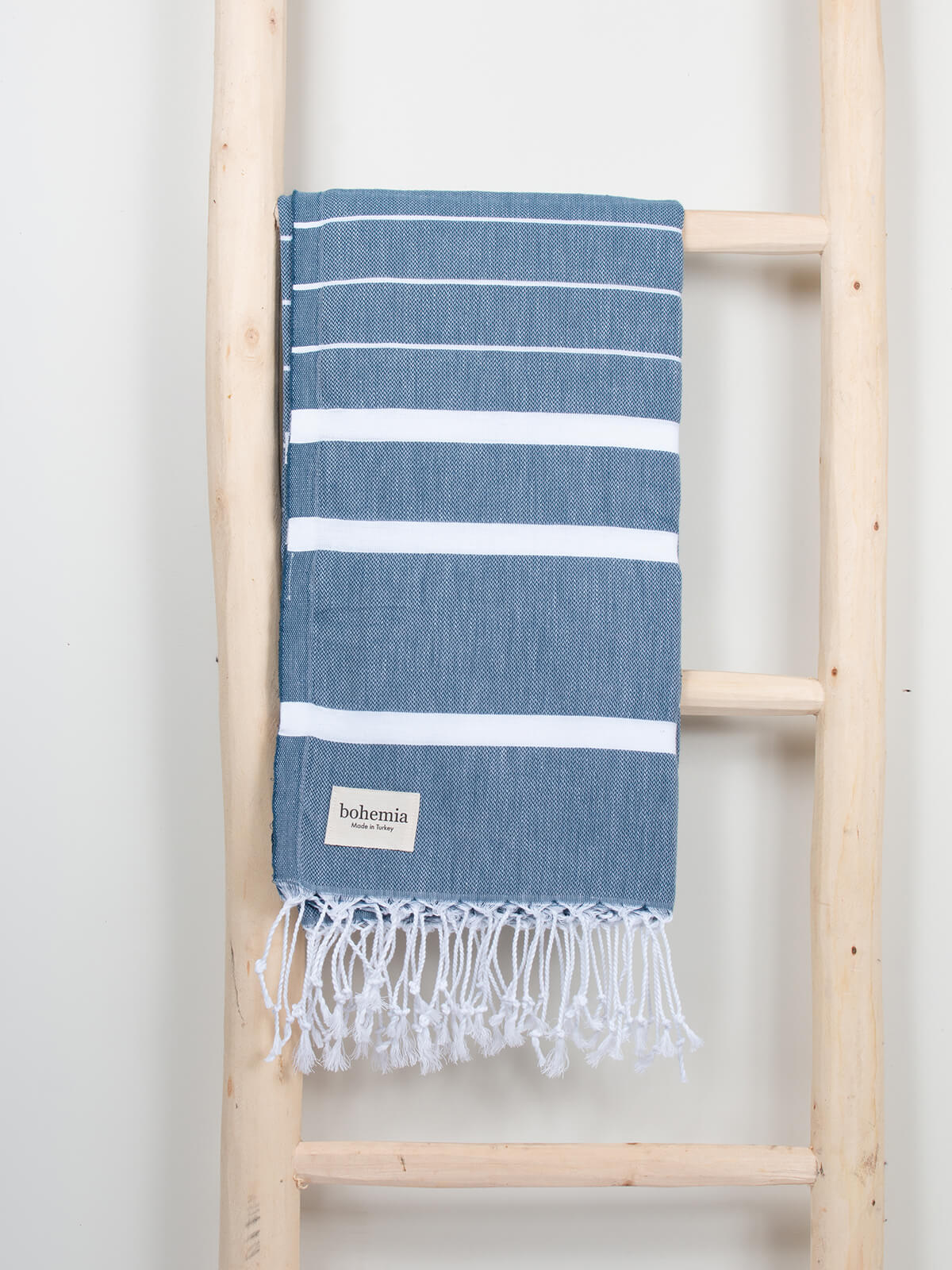 Ibiza Summer Hammam Towel - Premium Cotton Turkish Peshtemal in Indigo Blue | Perfect for Beach, Pool, Yoga & Travel