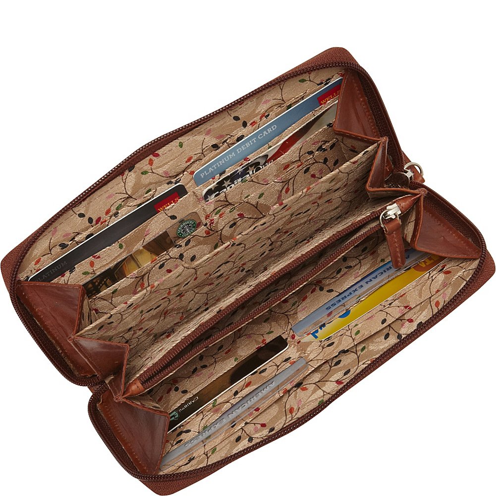 Casablanca Collection RFID Blocking Clutch Wallet for Women - Medium Size | Secure & Stylish for Travel, Shopping & Night Out