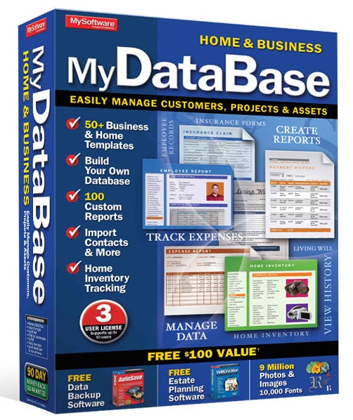 Avanquest MyDatabase Home & Business Software - 3 User License with FREE Bonus (Digital Download) | Organize Contacts, Inventory & Data for Small Businesses & Personal Use
