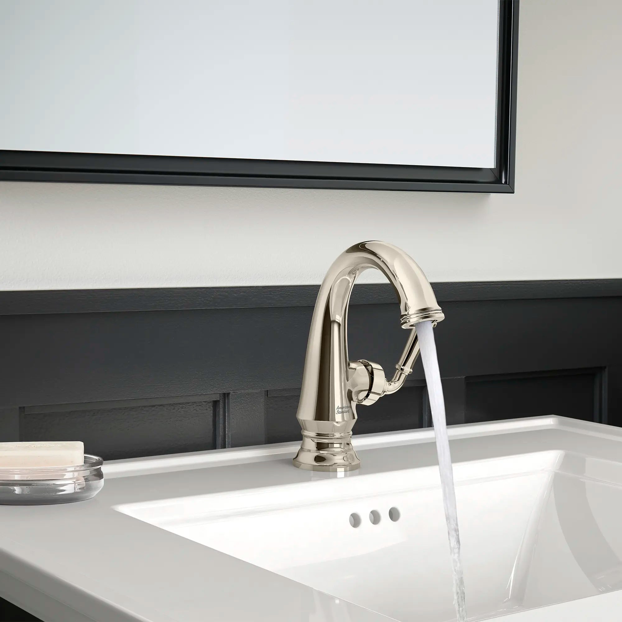 Delancey® Single Hole Single Handle Bathroom Faucet 1.2 GPM/4.5 LPM - Modern Water-Saving Bathroom Sink Faucet with Lever Handle - Perfect for Small Bathrooms, Powder Rooms & Vanities