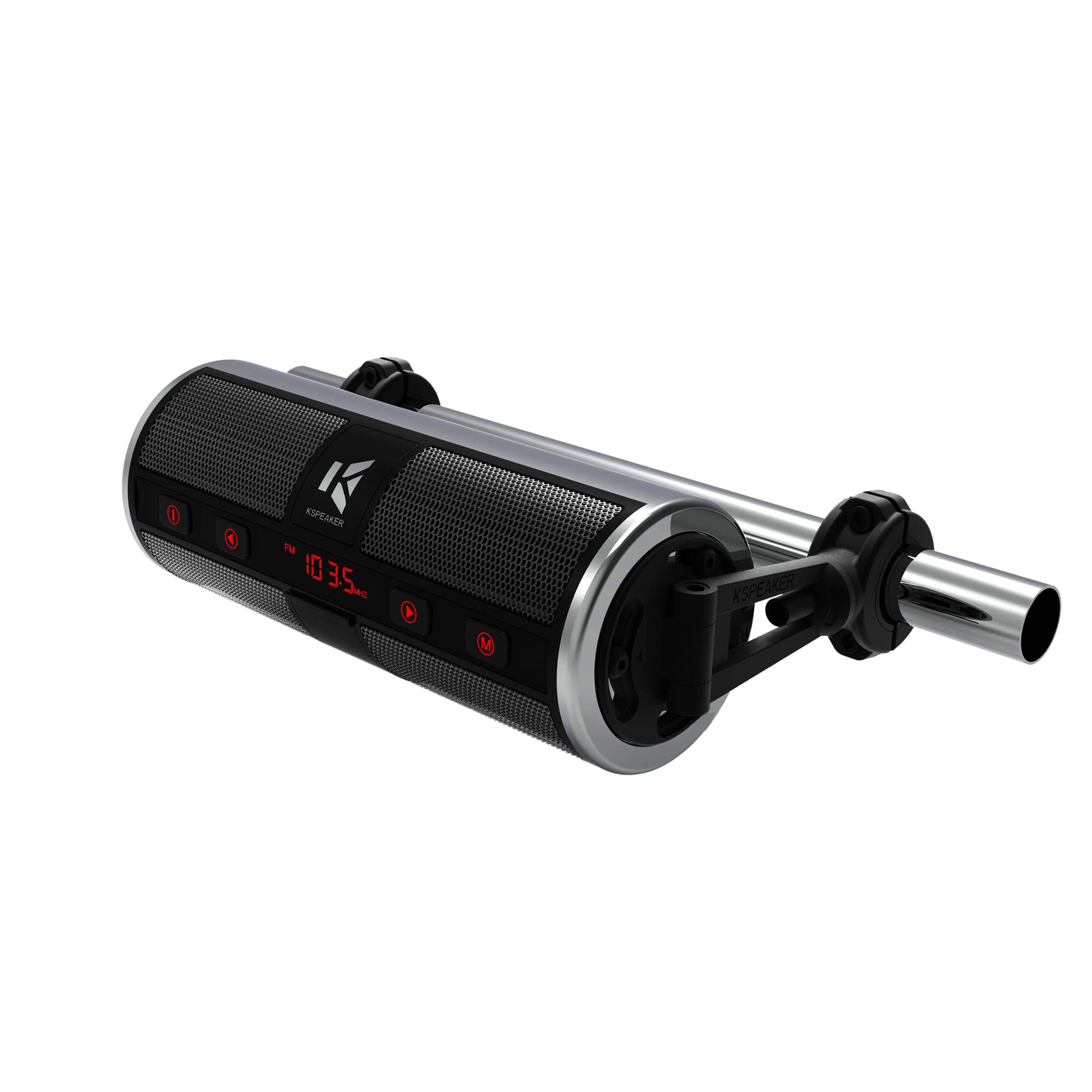 Waterproof Bluetooth Motorcycle Speakers with Built-in Amplifier - 3 Inch Metal MP3 Player for ATV, Scooter & 12V Vehicles | Perfect for Outdoor Rides, Road Trips & Adventure Sports