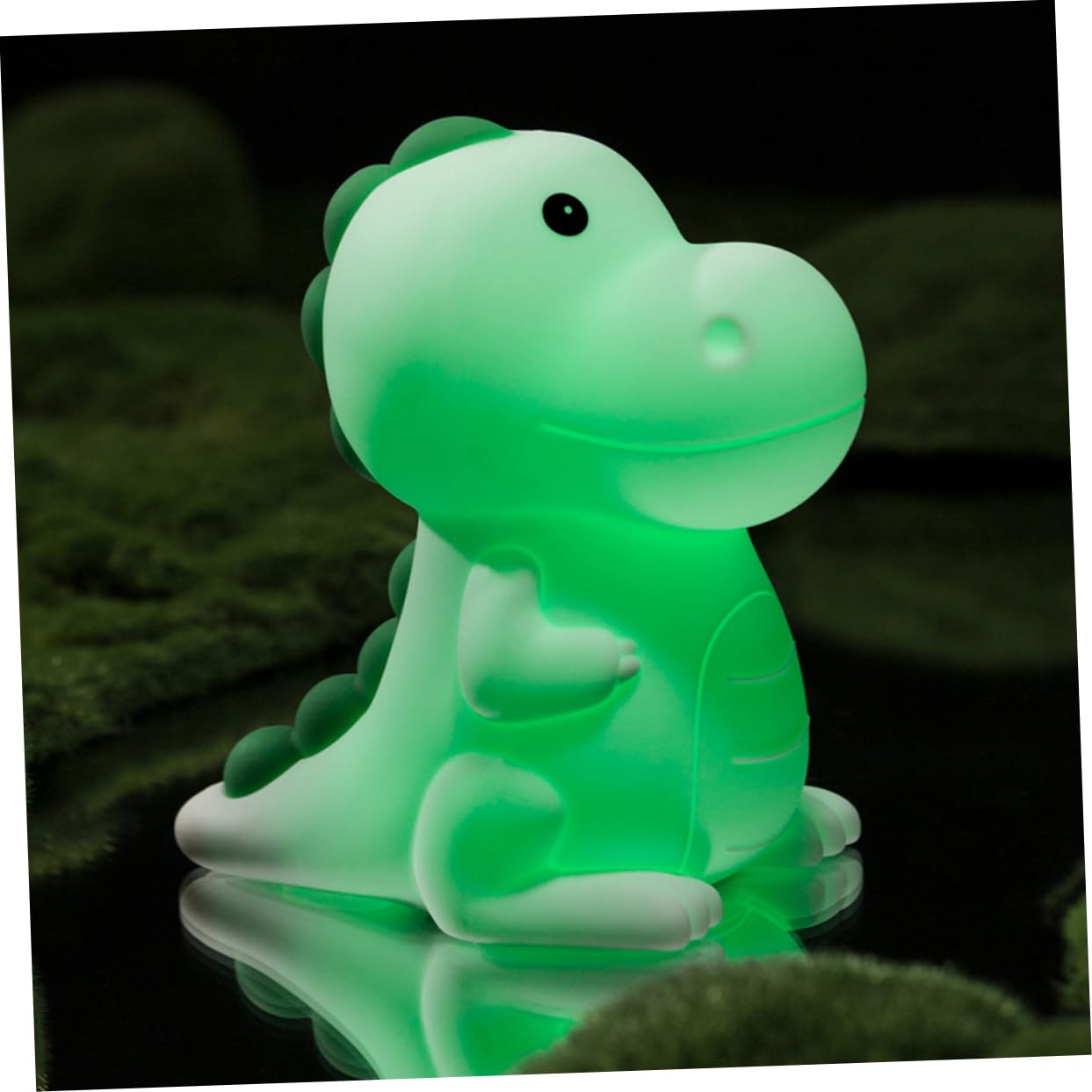 WATIIFUFU Rechargeable Silicone Dinosaur Night Light for Kids - Touch Dimming LED Nursery Lamp, Cute Dino Decor for Bedroom, Baby Shower Gift & Children's Room Lighting (Perfect for Bedtime, Playtime & Decor)