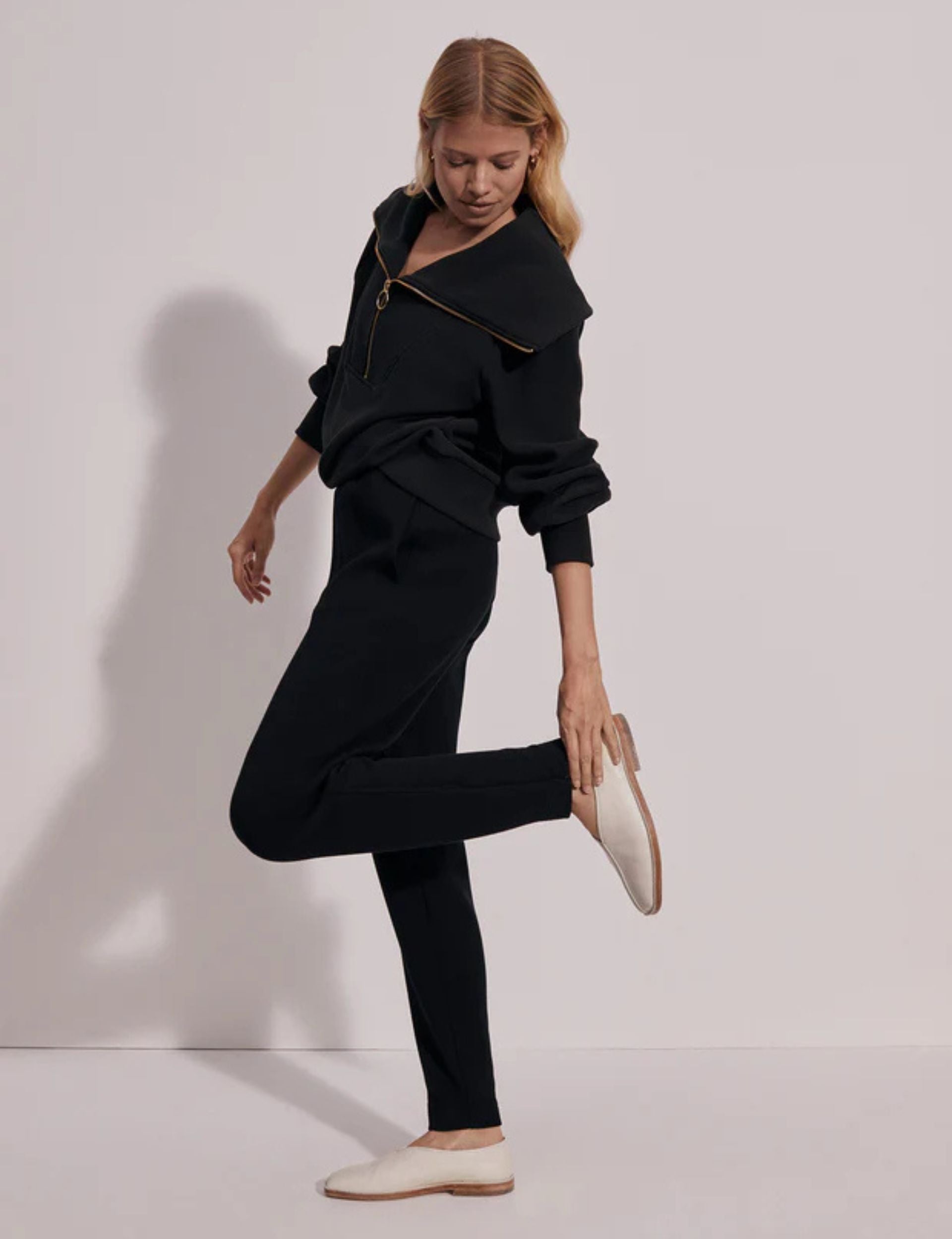Vine Pullover Sweater - Black Women's Knit Top | Cozy Casual Wear for Fall & Winter | Perfect for Layering, Office, and Weekend Outfits