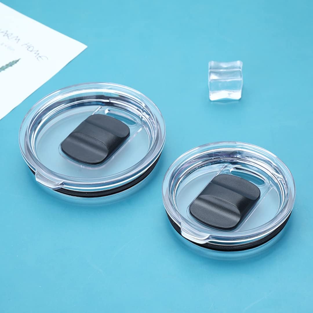 2 Pack Magnetic Tumbler Lids - 20 oz Leakproof Replacement Lids for YETI Rambler, Ozark Trail, RTIC Tumblers - Perfect for Coffee, Tea & Cold Drinks On The Go