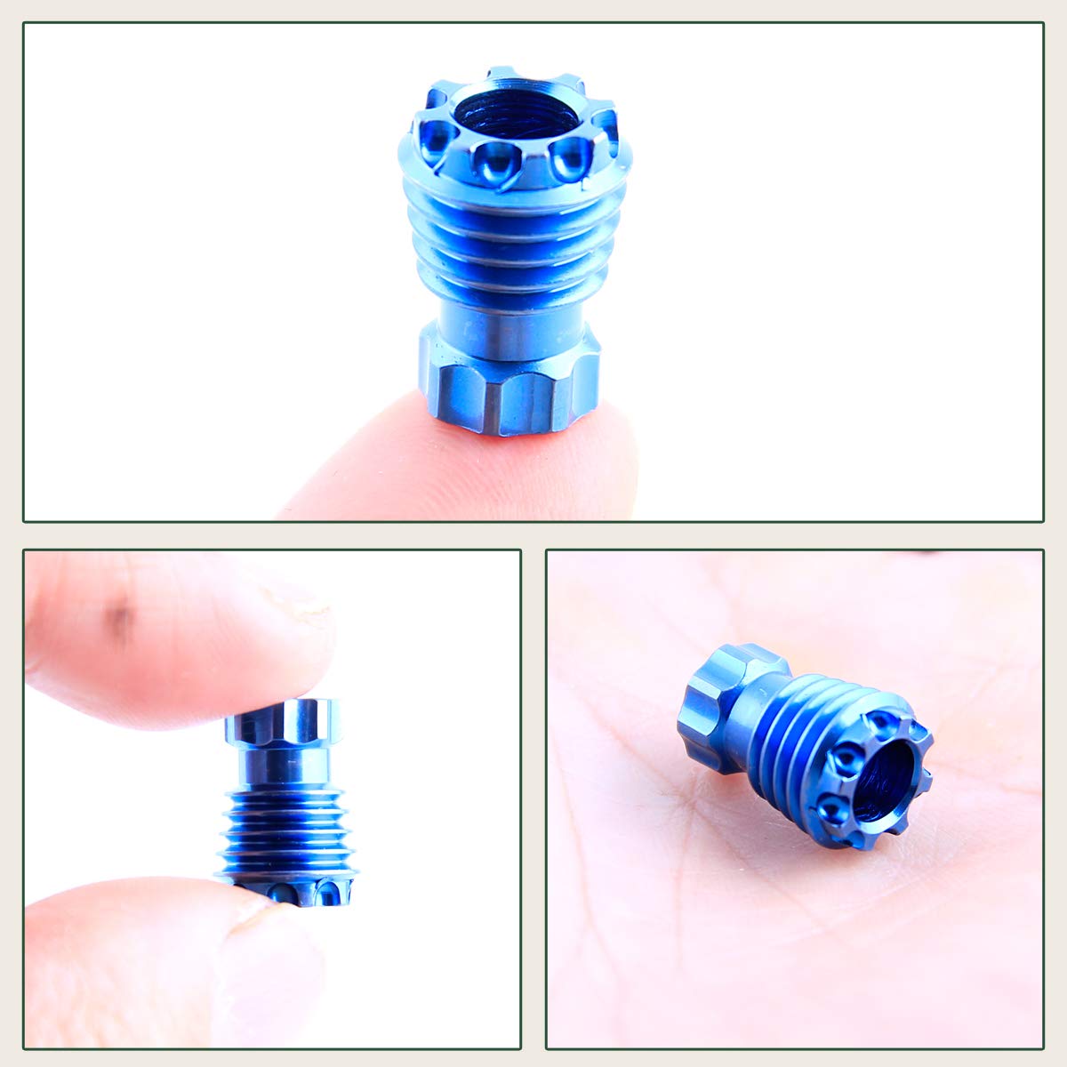 Premium Titanium Pendant Lanyard Bead - Durable EDC Accessory for Outdoor, Hiking & Everyday Carry (EDC) - Perfect for Keychains, Backpacks & Survival Gear