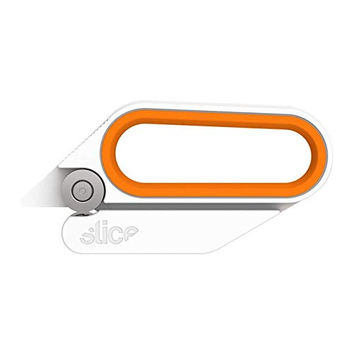 Slice 10598-CS Rotary Scissors - 6 Pack Bladeless, Ambidextrous Cutting Tool for Gift Wrapping, Basket Cellophane & Paper | Safe, Ergonomic Design for Crafting, Office & Home Use