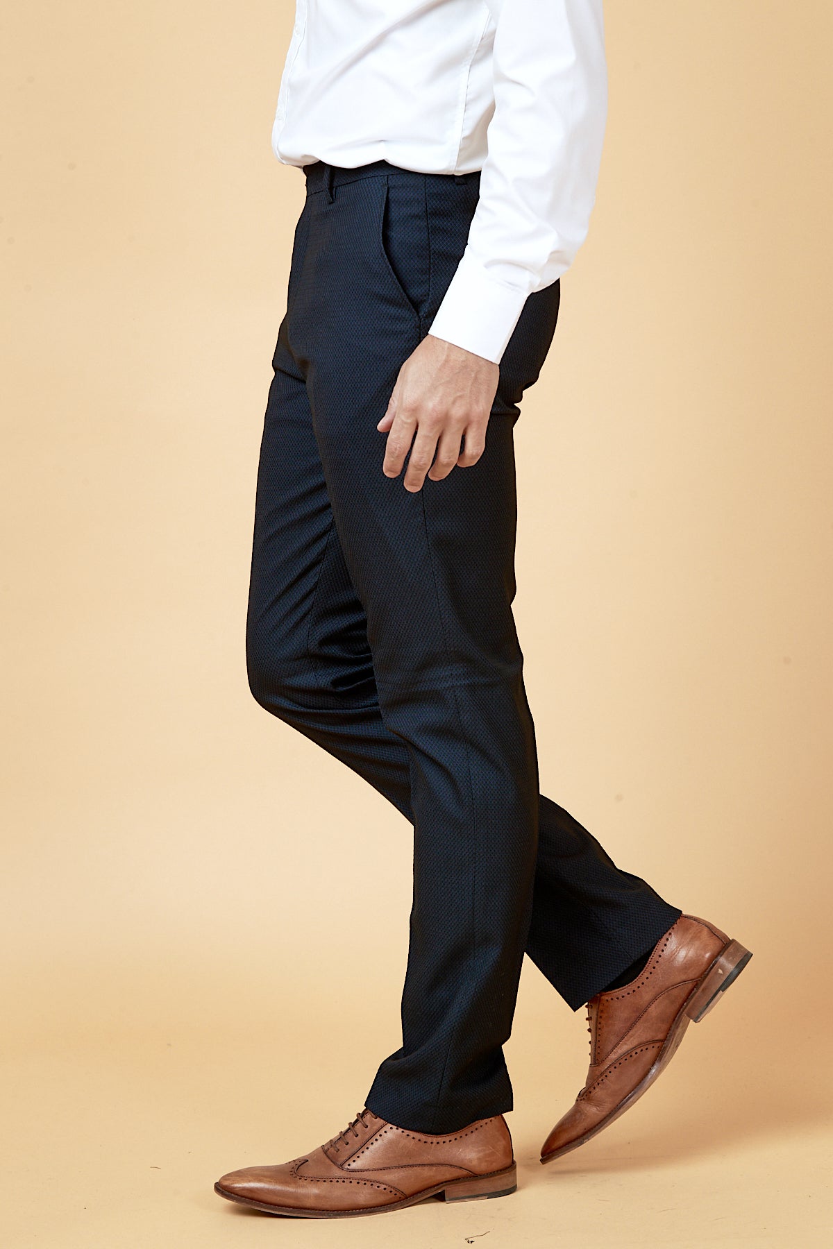 Premium Navy Blue Three-Piece Suit for Men - Tailored Business Formal Attire - Perfect for Weddings, Office Meetings & Special Occasions