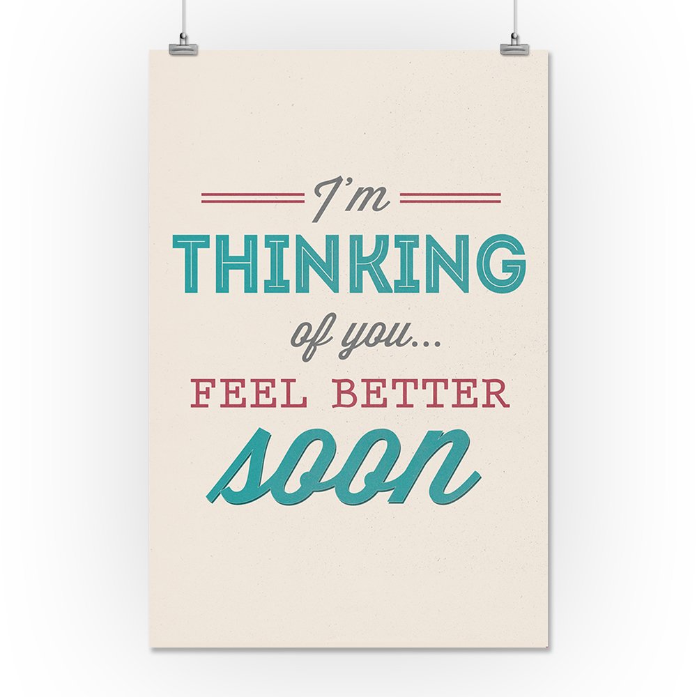 Feel Better Soon Giclee Gallery Print - 16x24 Inches Wall Art Decor, Travel Poster for Home, Office & Gift - Perfect for Living Room, Bedroom & Travel Enthusiasts