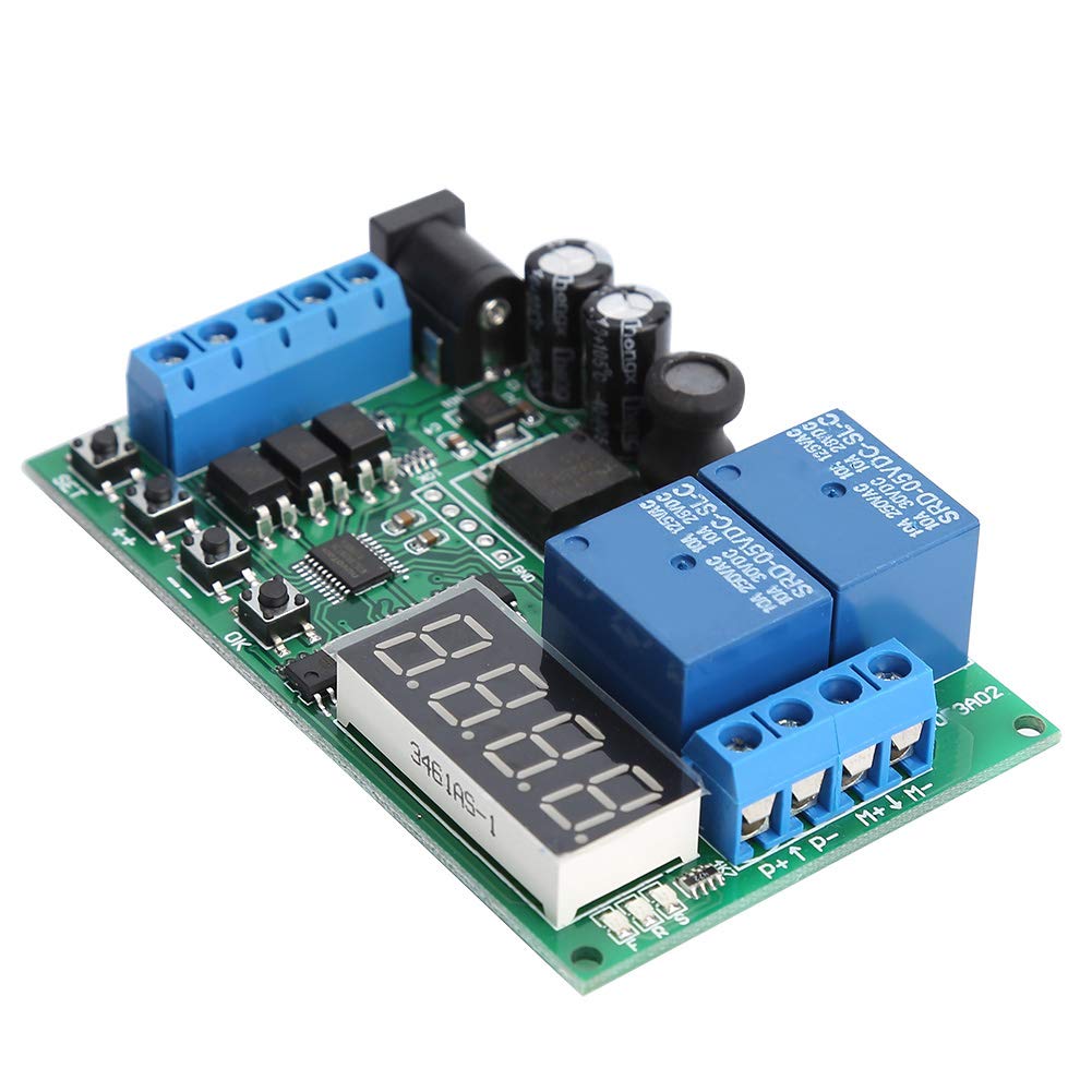 5V-24V DC Motor Controller Board with Forward/Reverse, Timing Delay & LED Indicator - Perfect for Robotics, DIY Projects, and Industrial Automation