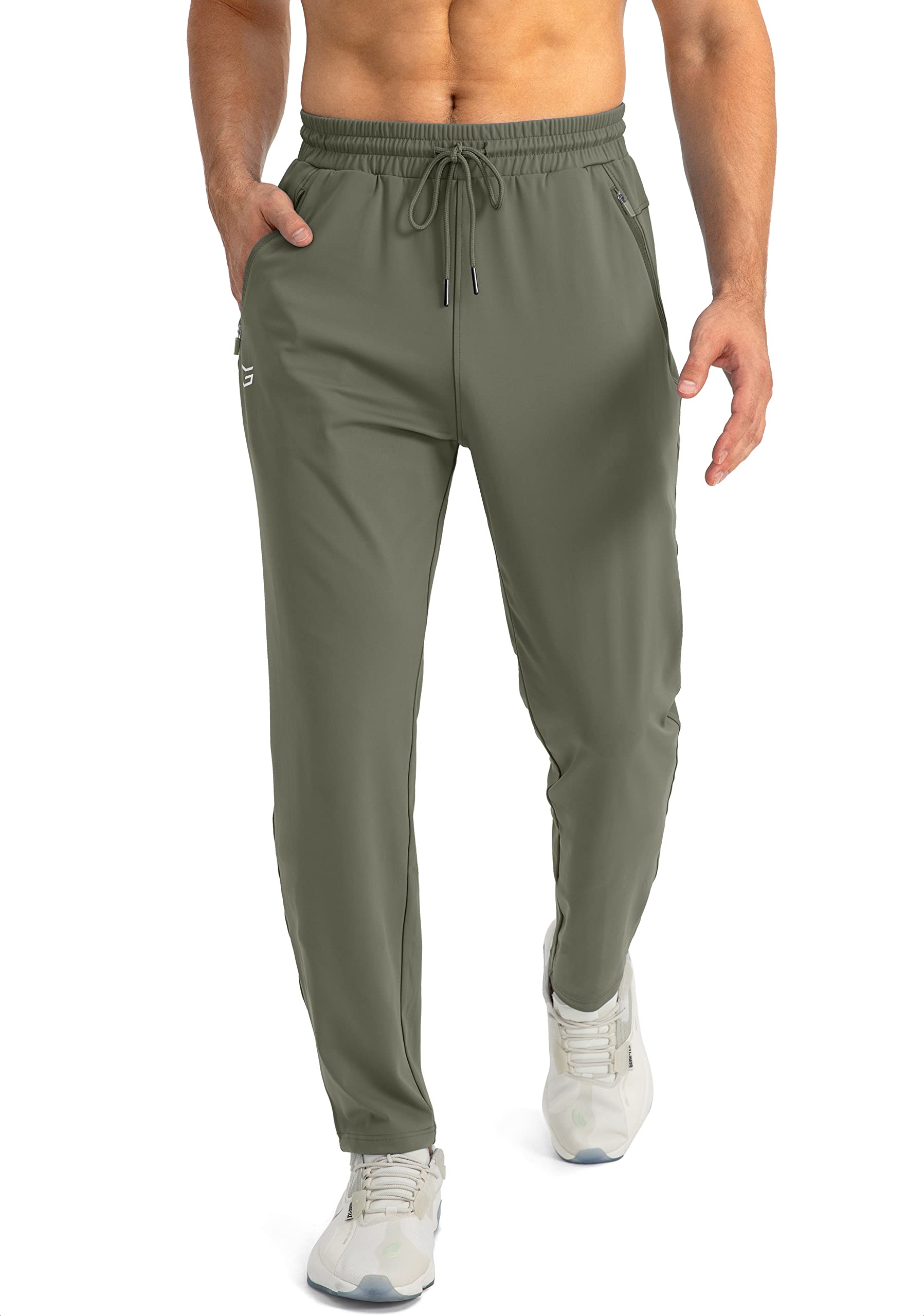 **Men's Tapered Joggers with Zipper Pockets - Athletic Sweatpants for Workout, Running & Jogging - Comfortable & Stylish for Gym, Lounge & Casual Wear**