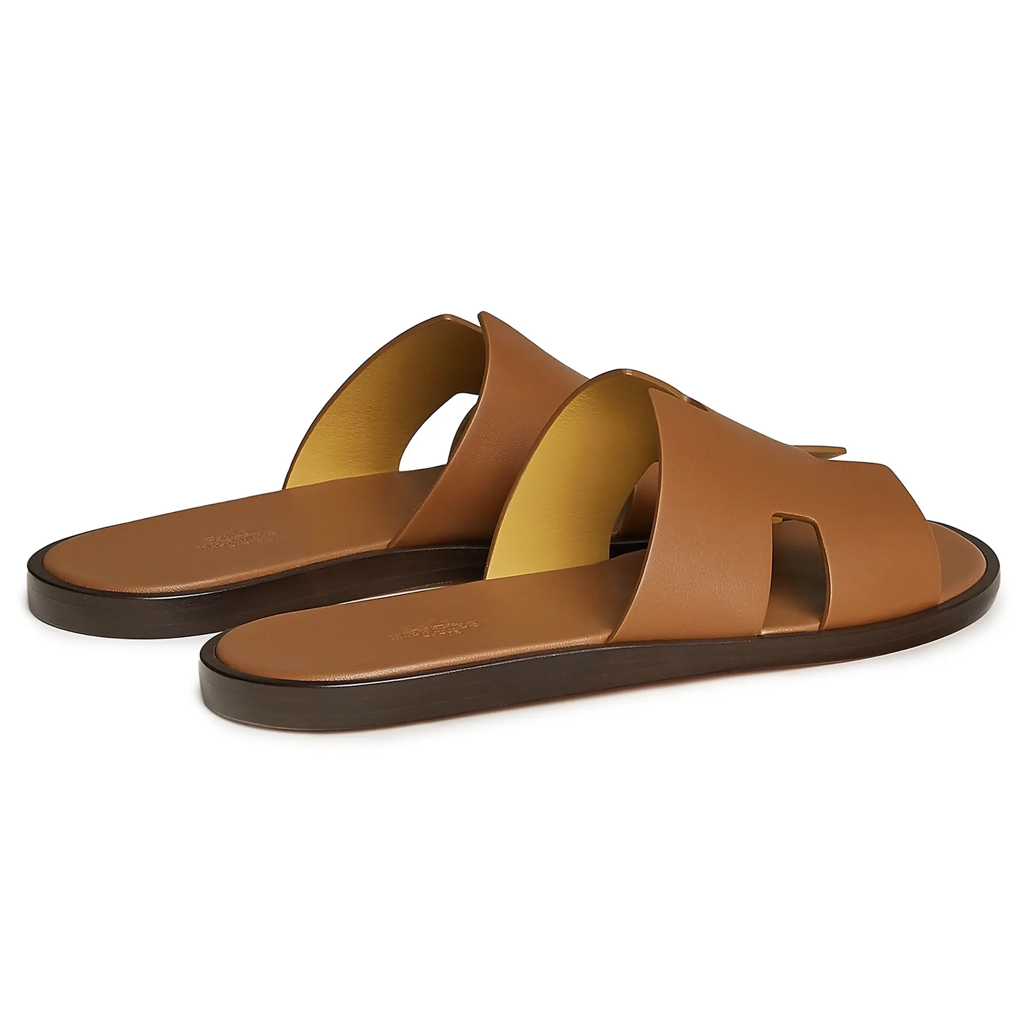 Hermès Paris Izmir Gold Sandal - Luxury Women's Sandals for Summer, Beach & Vacation - Premium Leather Comfort Slides for Casual & Dressy Outfits