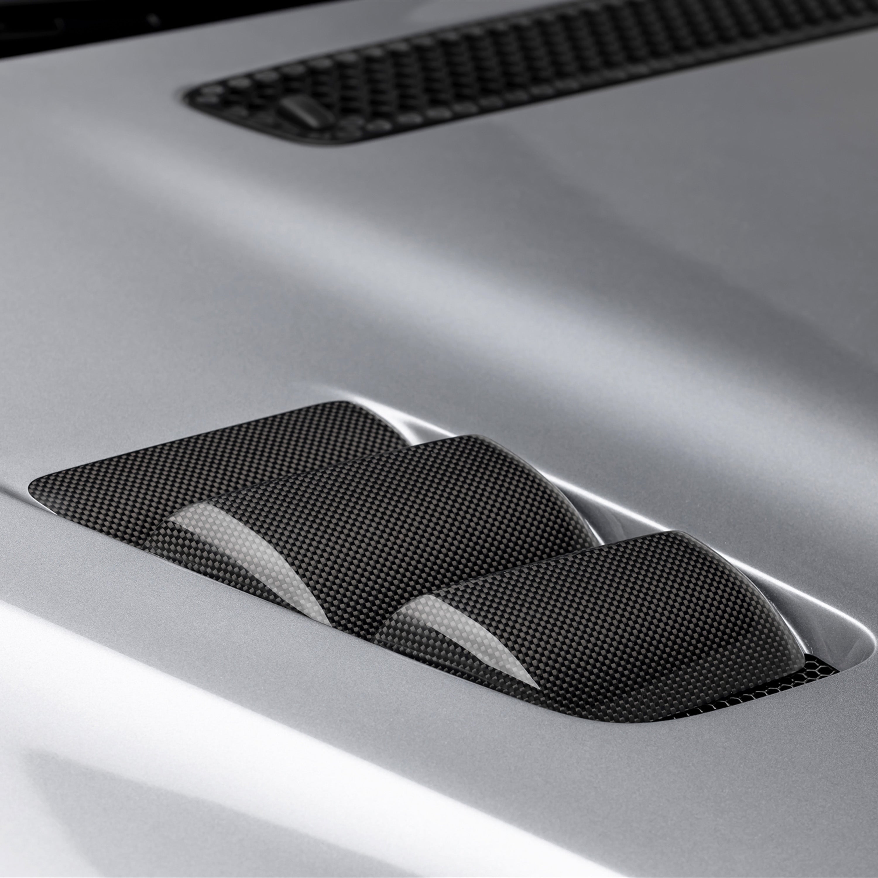 V20 Aero Hood Carbon Fiber PP 1x1 Glossy V Style™️ - Lightweight & Durable Car Hood Upgrade for Sports Cars & Tuners - Perfect for Racing, Car Shows & Performance Enhancement