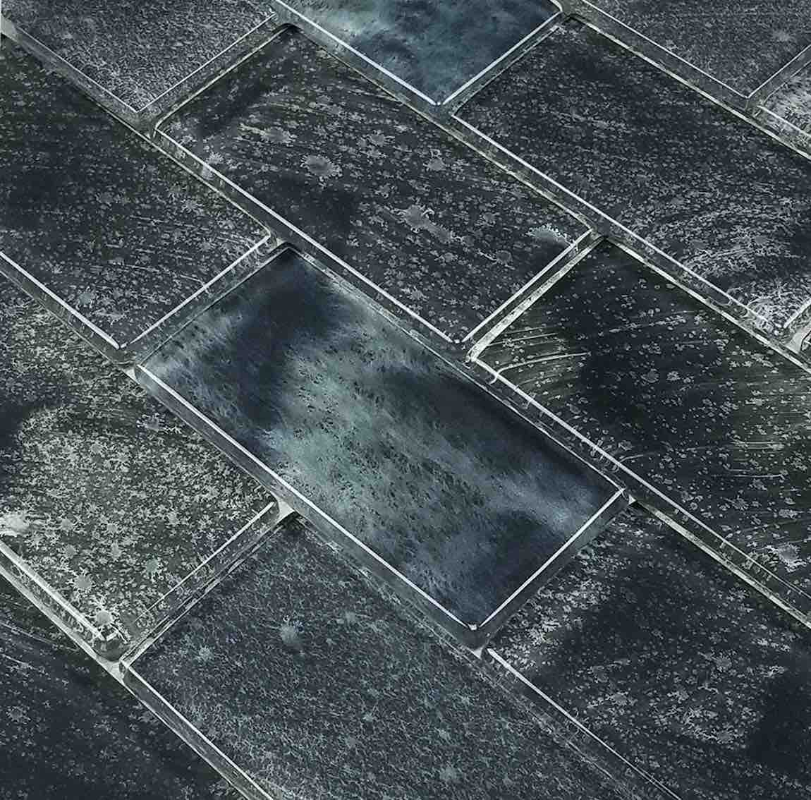 Premium Glass Subway Tile - Stratus Grey 2x4 Inch - Modern Kitchen & Bathroom Backsplash - Waterproof & Easy to Clean - Perfect for Home Renovation and Commercial Spaces