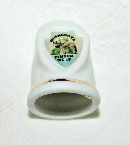 Minnesota Timberwolves Ceramic Thimble for Sewing - Durable Needle Protector for Quilting, Embroidery & Crafting