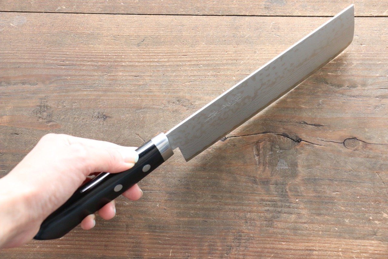 Premium Kunihira Sairyu VG10 Damascus Usuba Knife 165mm - Japanese Chef's Knife with Pakkawood Handle - Perfect for Sushi, Vegetables & Precision Cutting