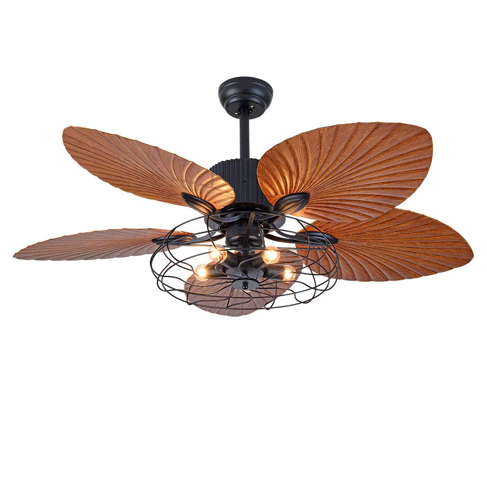 52 Inch Smart Ceiling Fan with Lights and Remote Control - Modern Flush Mount Lighting Fixture, 3-Speed Adjustable Retractable Blades for Bedroom, Kitchen, Living Room & Farmhouse - Energy Efficient Air Circulation Solution