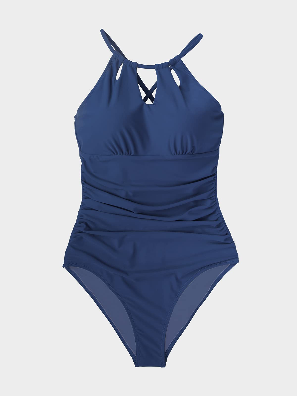 CUPSHE Women's High Neck One Piece Swimsuit - Tummy Control Bathing Suit for Women | Perfect for Beach Vacation, Pool Party & Summer Swimming