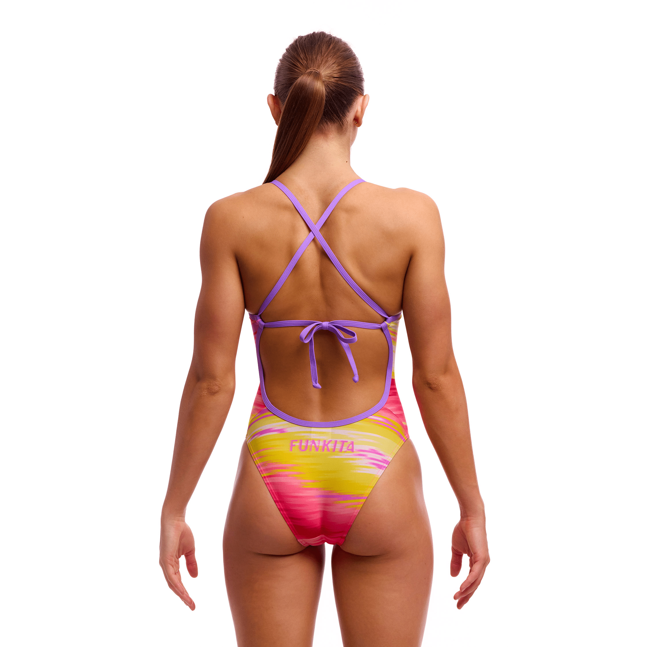Funkita Sailor Delight Tie Me Tight Women's One Piece Swimsuit - Perfect for Beach Vacations, Pool Parties & Summer Water Sports