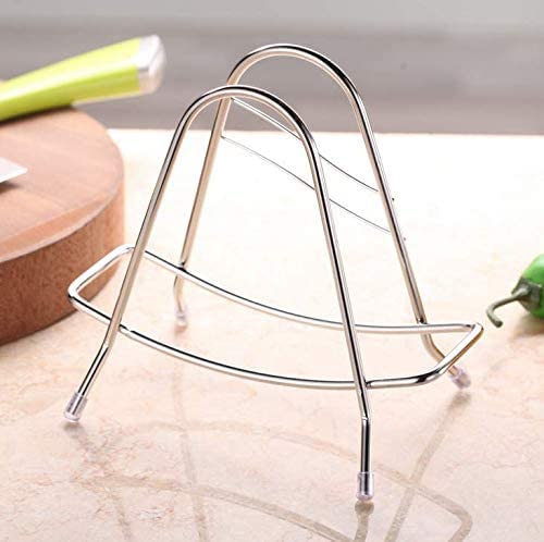 Premium Stainless Steel Cutting Board Holder - LENITH Triangle Wire Rack for Kitchen Storage & Organization | Space-Saving Chopping Board Stand for Countertop, Cabinet, or Pantry Use