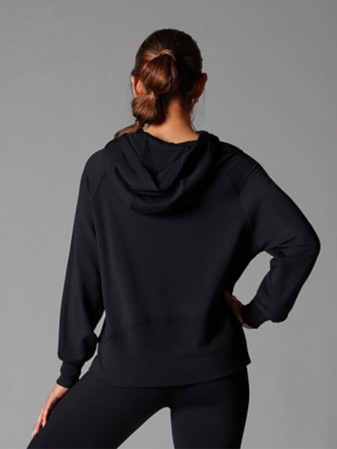 Tavi Cozy Paneled Women's Hoodie - Soft Fleece Pullover Sweatshirt for Casual Wear, Lounge & Outdoor Activities