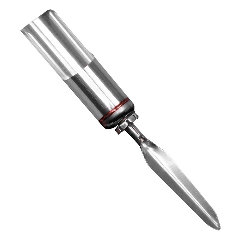 Lasenersm Stainless Steel Folding Fishing Rod Holder - 3.2cm Silver Detachable Ground Support Stand for Fishing Poles | Perfect for Shore Fishing, Boat Angling & Outdoor Camping Trips