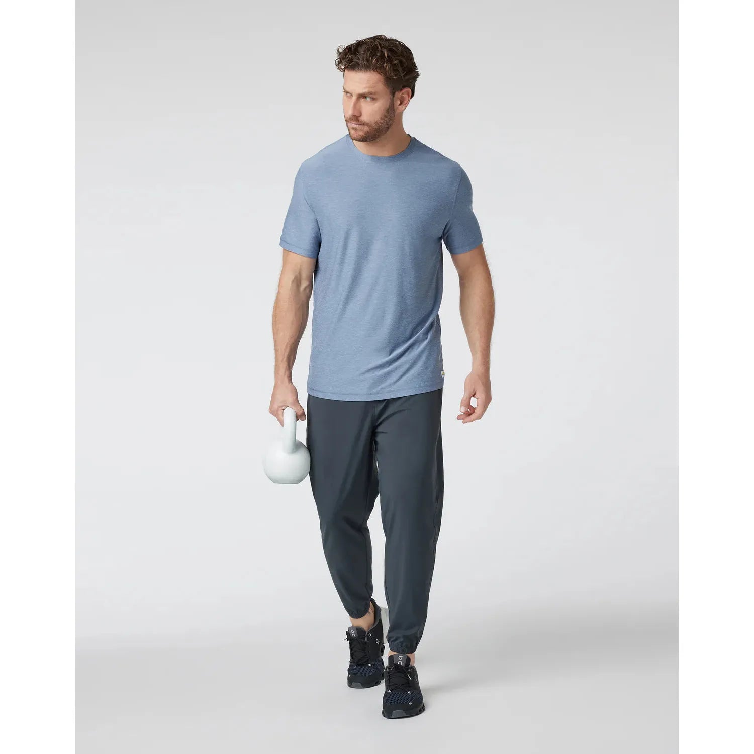 Vuori Men's Strato Tech Tee - Moisture-Wicking Performance T-Shirt for Gym & Running | Breathable Quick-Dry Activewear for Workouts & Outdoor Activities