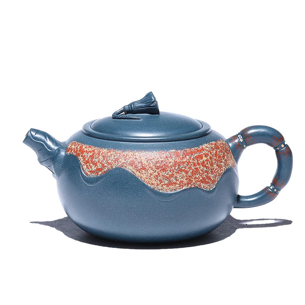 Premium Purple Clay Tea Set - Authentic Chinese Yixing Teapot with Cups - Perfect for Home, Office & Gifting - Ceramic Tea Brewing Set for Oolong, Pu-erh & Herbal Teas