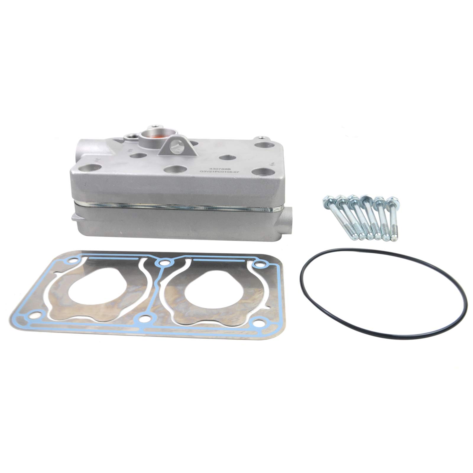 Volvo Air Compressor Cylinder Head Replacement Part #4127049322 - Compatible with Models 20569224, 20569226, 20701803, 24425003 - Perfect for Heavy-Duty Truck & Industrial Air Systems