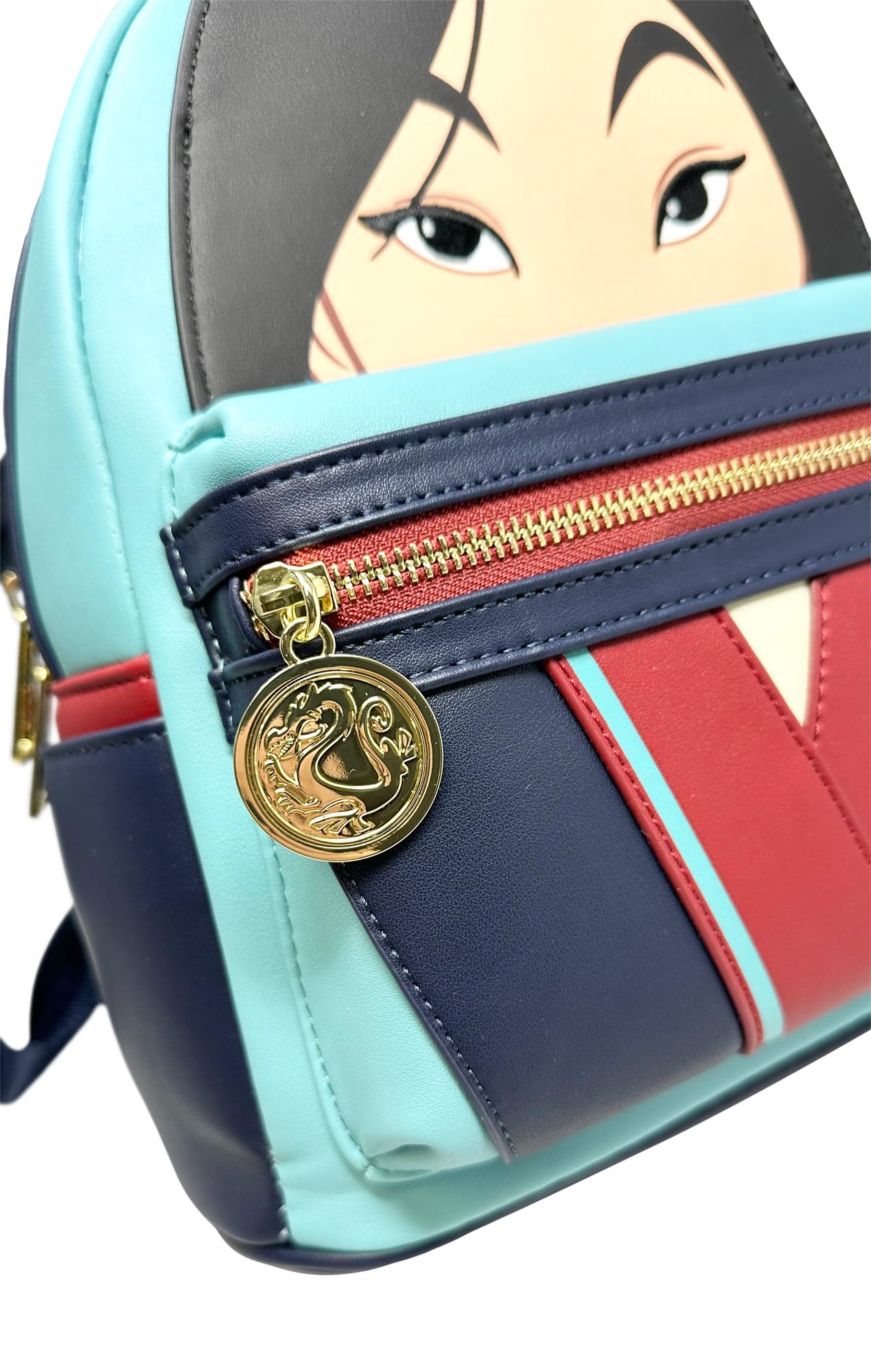 Loungefly Disney Mulan Cosplay Women's Crossbody Bag - Double Strap Shoulder Purse for Anime Conventions & Disney Theme Parks